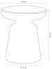 Beistelltisch Posio 44xØ40 cm Grün [en. casa] Bild 2
