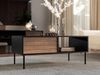 Couchtisch Cuird mit 2 Klappen (Farbe: Schwarz / Nuss Warmia) Bild 2