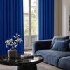 Deconovo Verdunkelungsvorhang Kälteschutz Gardinen Schlafzimmer Vorhang Blickdicht, 220x140 cm(HöhexBreite), Königsblau, 2er Set Bild 3