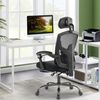 DUMOS Bürostuhl Ergonomisch EIN Schreibtischstuhl mit Komfortarmlehnen Ausgestattet mit Einer Bequemen Lendenwirbelstütze und Fußstütze Office Chair Geeignet für Zuhause Bild 2