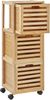 Badezimmerschrank SHAWNEE 32 cm 30 cm 90 cm Heller Holzfarbton Bild 5