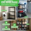 ONDIS24 Steckregal 4x Kunststoffregal, 60 x 30 x 135 (H) cm, 4 Böden, Schwerlastregal, bis zu 80 kg, Regal, Lagerregal - 4er Pack Bild 4
