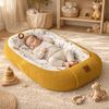 Babynestchen Neugeborene – Nestchen Baby aus Waffel Baumwolle & Baumwollstoff – Babynest für Babybett & Kinderbett – Baby Kokon Tragbar – OEKO-TEX zertifiziert – Zubehör für Babybett - ZOO und Honig Bild 2