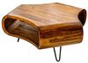LebensWohnArt Couchtisch Design Couchtisch LIVE-RANIC ca. 90cm Sheesham Palisander Bild 4