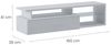 Dmora - Fernsehschrank Baltico, Ständer für Wohnzimmerfernseher, Niedriges Wohnzimmer-Sideboard, TV-Ständerbasis, 160x38h41 cm, Weiß und Glänzendes Weiß Bild 4