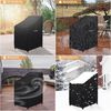 Dokon Gartenstühle Abdeckung Wasserdicht Schwerlast 600D Oxford Gewebe Stapelstühle Abdeckhaube Winterfest Winddicht UV Beständiges Schutzhülle für Gartenstuhl Stapelstuhl Hülle (65 x 75 x 80/120cm) Bild 3