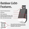 Brennenstuhl Akku Solar LED Outdoor Lampe KL 300 AS (250lm, Wandleuchte mit Bewegungsmelder, IP54, 3 Leuchtstufen, max. 20h Leuchtdauer, Adapter für Kederschiene an z.B. einem Wohnwagen) Bild 4