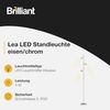 LED - Stehleuchte Lea 3 X E14, 3 Watt, silber, 22 x 265 x 157,5 cm Bild 3