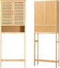 Toilettenschrank Geta 170 x 66 x 23 cm Bambus [en. casa] Bild 5