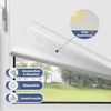 Sanfree Thermorollo Klemmfix ohne Bohren, Verdunkelungsrollo für Fenster Sichtschutz, Rollo Sonnenschutz Klemmrollo Fensterrollo Innen Blickdicht Silberbeschichtung,Weiß 100x150 cm (BxH) Bild 2
