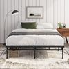 Zinus Justin Bett 140x190 cm – 36 cm Höhe mit Stauraum unter dem Bett – Plattformbett aus Metall – Schwarz Bild 3