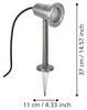 Eglo 94111 Aussen-LED NEMA edelstahl, GU10 max. 1X5W Bild 4