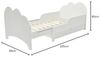 Vente-unique - TEONIA Bett Holz, Platte Weiß - B 99,5 cm x H 80 cm x L 205 cm Bild 3