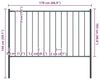 vidaXL Zaunelement Woerden mit Pfosten Stahl 1,7 x 1 m Anthrazit 145213 Bild 2