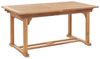 Gartentisch Set mit Kissen JAVA Akazienholz 160 220x90x74 cm Taupe Bild 4