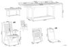 Gartentisch Set mit Kissen JAVA Akazienholz 160 220x90x74 cm Taupe Bild 3
