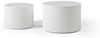 NJLyuhome Couchtisch Modernes Nesting Set, Wohnzimmer-Kaffeeset, Runde Couchtische (2-St), Wellen-Design-Beistelltisch-Set mit wellenförmiger Struktur Bild 4