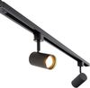 Qazqa Schienensystem-Sets Iconic jeana, ohne Leuchtmittel, Warmweiß, QAZQA Schienen­leuchte, gu10, Schwarz, Stahl, Modern Bild 5