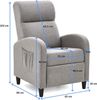 Atlantic Home Collection Relaxsessel Tom, Polyester, Grau, BxTxH: 65 x 90 x 102 cm Bild 3