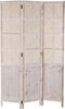 DRW Paravent aus Holz, 3 Flügel, weiß, gebeizt, 117 x 2 x 180 cm Bild 1
