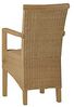 MiaMöbel Rattan Armlehnstuhl 'Larissa' natur Massivholz, Rattan Mahagoni Modern Bild 5