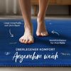 carpetfine 'Gabbeh Uni' Wollteppich, reine Wolle, Blau, 120 x 170 cm Bild 4