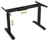 Möbel-Eins OFFICE ONE elektrisch höhenverstellbarer Schreibtisch / Stehtisch, Material Dekorspanplatte schwarz 180x80 cm Eiche sonomafarbig Bild 2