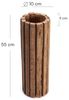 CREEDWOOD Dekosäule KERZEN SÄULE "SPIRA 55", Altholz massiv / Holz massiv, 55 cm, Blumen Bild 2