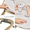Kinderkraft ELSU Babywippe 2in1 ab Geburt, Hüpfstuhl für Babys Neugeborene 0-9 kg, 2 Spielzeuge zur Aktivierung, Verstellbarer, Leicht, Weiches Material, Grau Bild 4