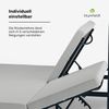 blumfeldt Gartenliege Eremitage Double XL Sunbed 2 Personen Stahl 5-fach Lehne 4 Vorhänge, Set, Liegeinsel Doppelliege 2 Personen mit Rückenlehne & Vorhängen Bild 5