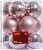 TrendLine Christbaumkugeln 12 Kugeln Ø 6 cm Rosa Weihnachtskugeln Weihnachtsbaum Bild 2