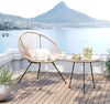 Kare Design Beistelltisch Acapulco Natur Beistelltische, 50 x 50 x 50 cm Bild 2