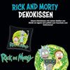 United Labels® Dekokissen Rick and Morty Kissen Sitzkissen Zierkissen Kopfkissen 30x30 cm Bild 2