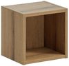 Lomadox Badmöbel-Set NEWPORT-56-GREEN, (Spar-Set, 3-St, Hochschrank Regaleinsatz Spiegel Waschtisch), in grün und Eiche, gerillte Front, 140cm Waschtisch, 40cm tief Bild 5