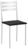 ASTIMESA SCRCNE kuechenstuhl, Metall Kunstleder Aluminium, Schwarz, Altura de asiento 45 cms Bild 5