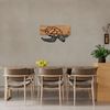 dekoratives Wandaccessoire aus Holz, 'Caretta Caretta', 32 x 3 x 58, Schwarz, Nussbaum Bild 3