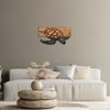 dekoratives Wandaccessoire aus Holz, 'Caretta Caretta', 32 x 3 x 58, Schwarz, Nussbaum Bild 2