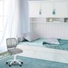 FurnitureR Schreibtischstuhl, ergonomischer Drehstuhl ohne Armlehnen, höhenverstellbarer Bürostuhl mit Rollen, komfortabler Arbeitsstuhl für Home Office, Schlafzimmer und Arbeitszimmer Bild 2