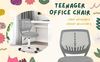 FurnitureR Schreibtischstuhl, ergonomischer Drehstuhl ohne Armlehnen, höhenverstellbarer Bürostuhl mit Rollen, komfortabler Arbeitsstuhl für Home Office, Schlafzimmer und Arbeitszimmer Bild 5