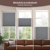 Allesin Plissee ohne Bohren Plissees Klemmfix Anthrazit 50x130 cm(BxH), Plisseerollo Faltrollo mit Klemmträger, Jalousie Rollos für Fenster und Tür, Sichtschutz und Sonnenschutz Bild 4