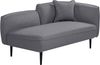Chaiselongue Bouclé dunkelgrau rechtsseitig CHEVANNES Bild 5