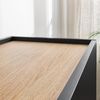 Lomadox Lowboard DELFT-141, in schwarz und Eiche, 220 cm breit, grifflos Bild 2