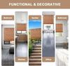 Bambus Rollo 110x170cm (Breite x Höhe) Sichtschutz und Sonnenschutz Jalousie Vorhang für Fenster, Tür, Balkon und Garten | Handgefertigtes Bambusrollo aus Schilfrohr mit Seiljustierung Wohnzimmer Bild 4