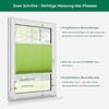 Allesin Plissee ohne Bohren Plissees Klemmfix Grün 60x130 cm(BxH), Plisseerollo Faltrollo mit Klemmträger, Jalousie Rollos für Fenster und Tür, Sichtschutz und Sonnenschutz Bild 5