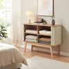 Kommode Tysvær 110x40x80 cm Bambus/Cremeweiß [en. casa] Bild 3
