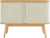 Kommode Tysvær 110x40x80 cm Bambus/Cremeweiß [en. casa] Bild 5