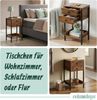 Relaxdays Beistelltisch mit Schublade & Ablage Bild 5