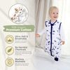 Mama Cheetah Baby Schlafsack mit Füße 0.5 TOG, Sommerschlafsack, Bio-Baumwolle Baby Schlafsäcke ohne Ärmeln Babyschlafsack mit Beinen für Säugling Kinder Junge Mädchen, 90cm (Baby Höhe 100-110cm) Bild 2