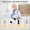 Mama Cheetah Baby Schlafsack mit Füße 0.5 TOG, Sommerschlafsack, Bio-Baumwolle Baby Schlafsäcke ohne Ärmeln Babyschlafsack mit Beinen für Säugling Kinder Junge Mädchen, 90cm (Baby Höhe 100-110cm) Bild 4