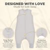 Mama Cheetah Baby Schlafsack mit Füße 0.5 TOG, Sommerschlafsack, Bio-Baumwolle Baby Schlafsäcke ohne Ärmeln Babyschlafsack mit Beinen für Säugling Kinder Junge Mädchen, 90cm (Baby Höhe 100-110cm) Bild 3